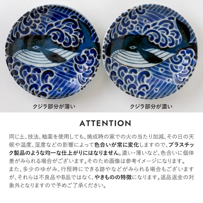 Minoyaki Kujira whale (20.7cm) Ramen Bowl