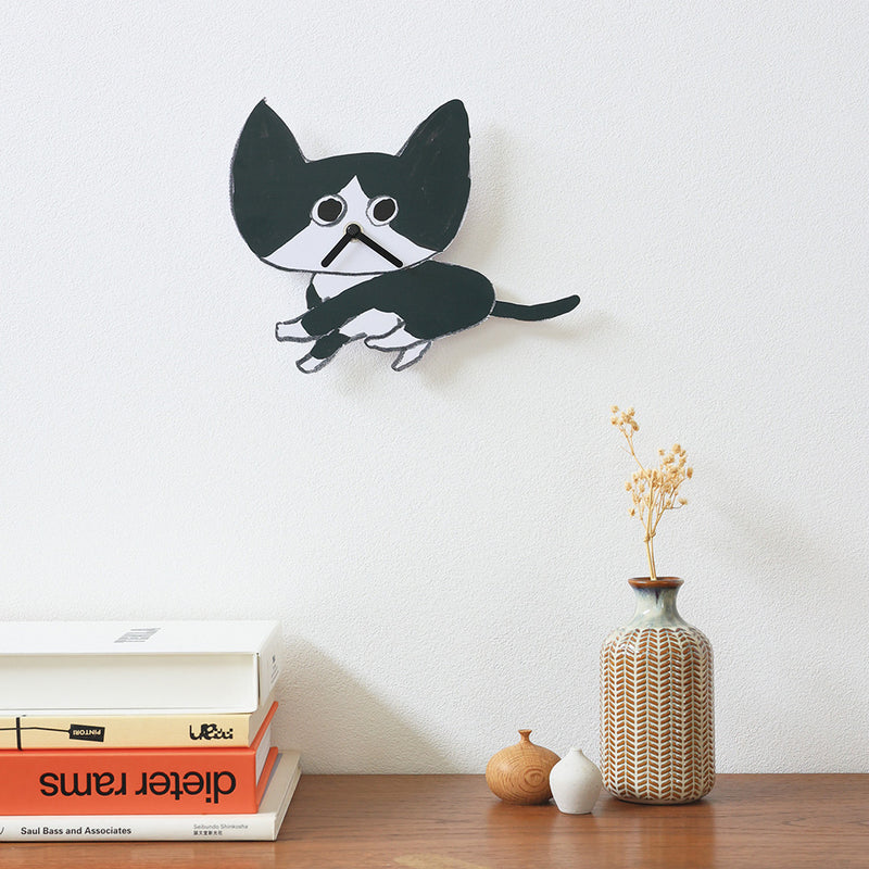 Diecut clock cat Hachiware | Yamabatosha