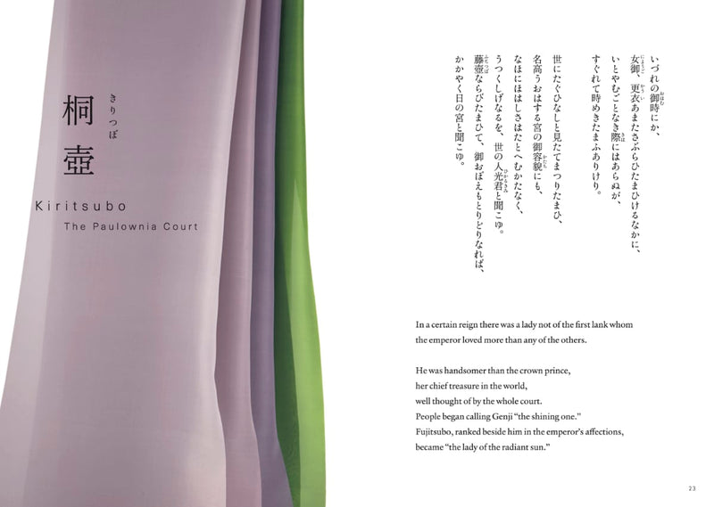 The Tale of Genji – Colors of the fifty-four chapters
