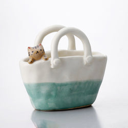 Cat Bag Vase