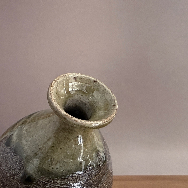 Akuryu Tokkuri sake bottle | Handmade Shigaraki Ware