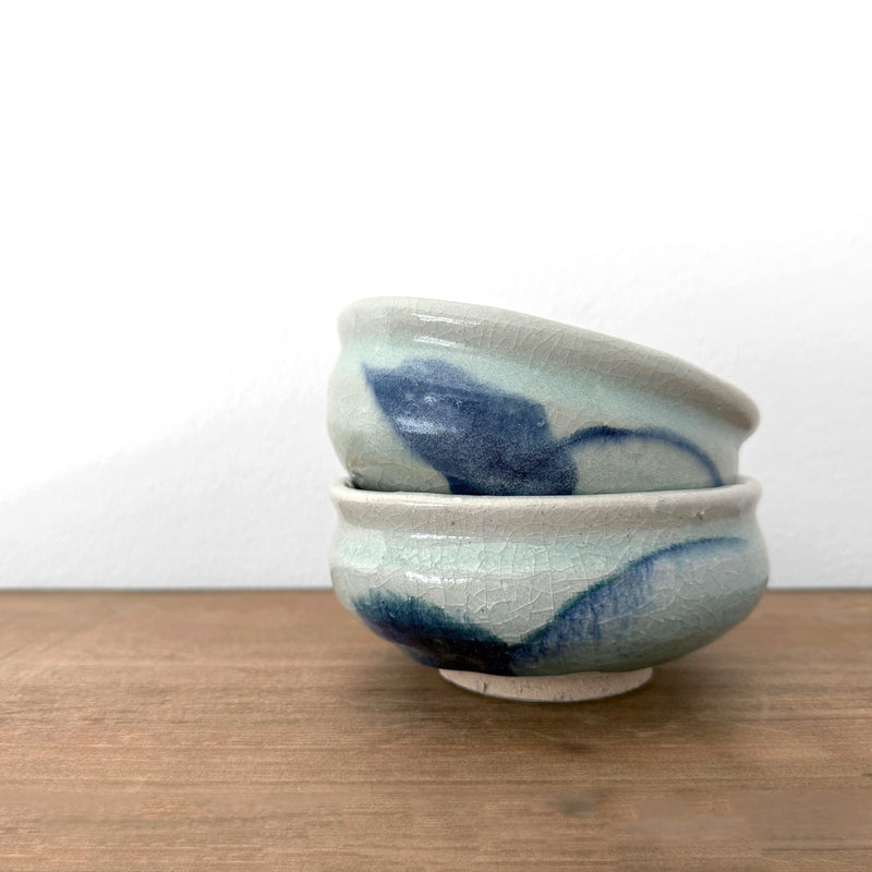 Cool Blue Bowl | Handmade Shigaraki Ware