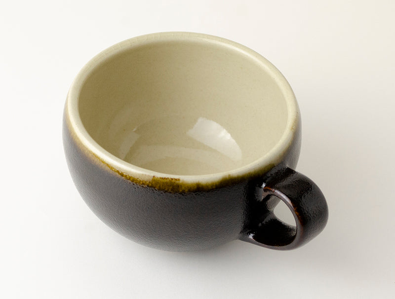 Mashiko Traditional Glaze – Black Glaze  Cup