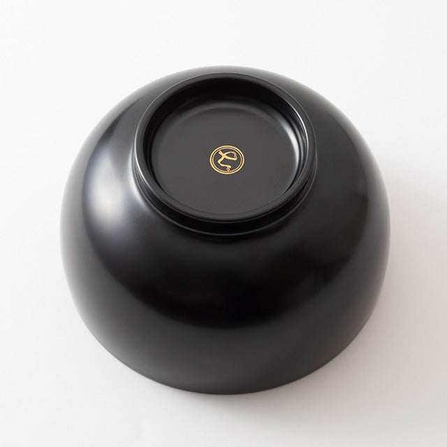 Dishwasher-Safe Black Urushi Bowl - Medium | NAKAGAWA MASASHICHI SHOTEN