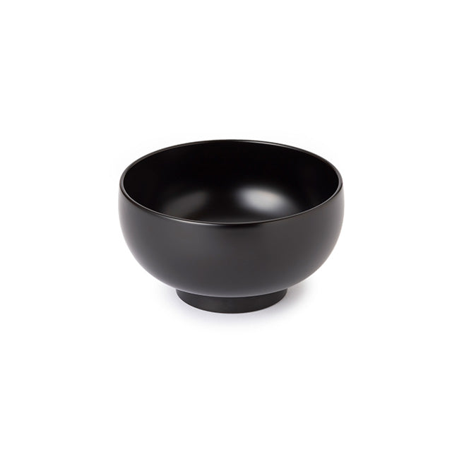 Dishwasher-Safe Black Urushi Bowl - Medium | NAKAGAWA MASASHICHI SHOTEN