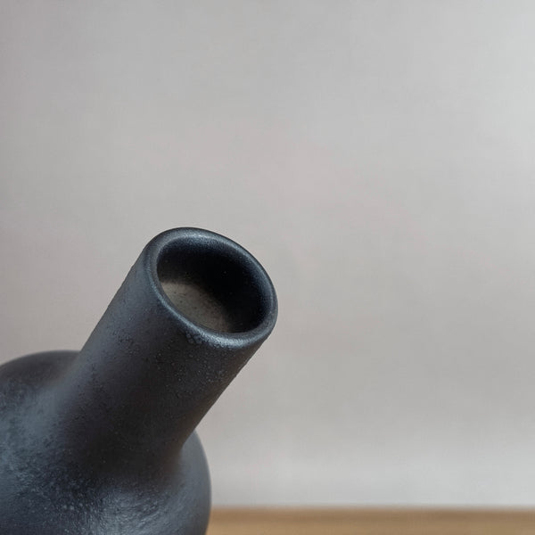 Flower Wabi Tokkuri | Handmade Shigaraki Ware