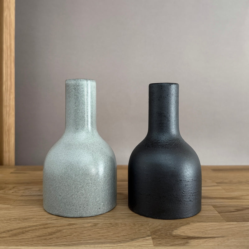 Flower Wabi Tokkuri | Handmade Shigaraki Ware