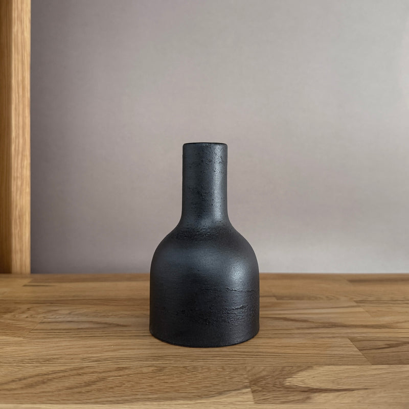 Flower Wabi Tokkuri | Handmade Shigaraki Ware