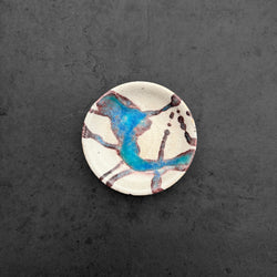 Glacier Mamezara Dish | Handmade Shigaraki Ware
