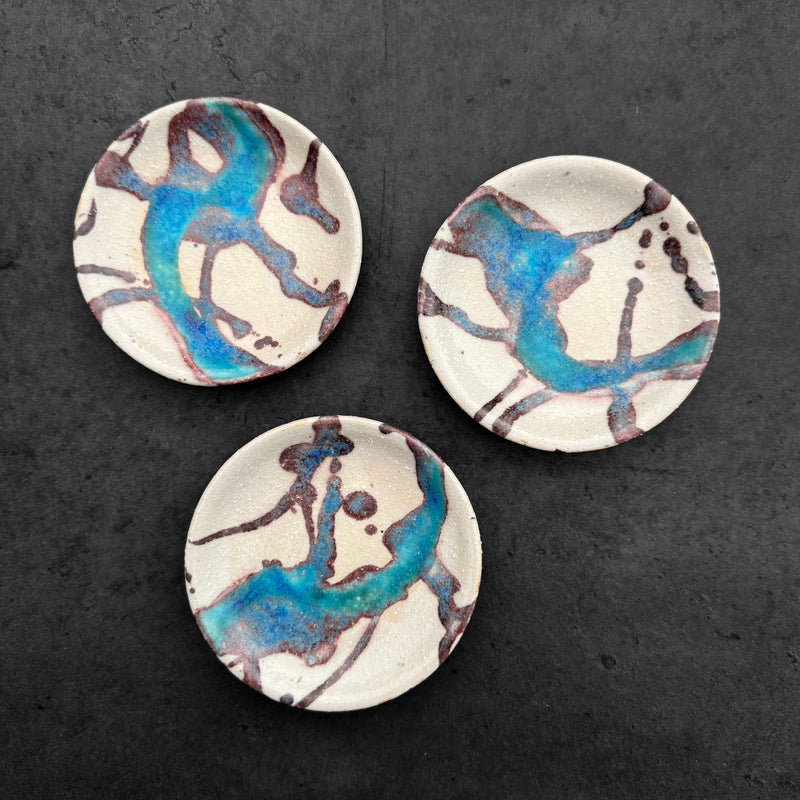 Glacier Mamezara Dish | Handmade Shigaraki Ware