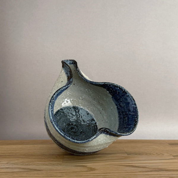 Gouzume Brushed Pouring Vessel | Handmade Shigaraki Ware