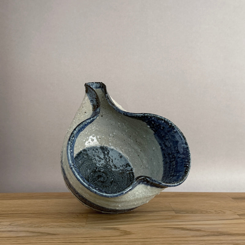 Gouzume Brushed Pouring Vessel | Handmade Shigaraki Ware