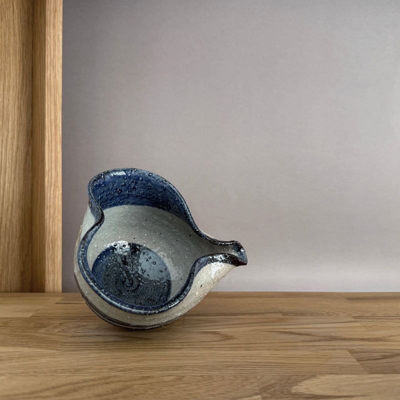 Gouzume Brushed Pouring Vessel | Handmade Shigaraki Ware