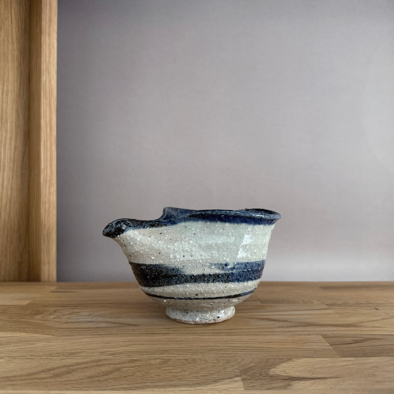 Gouzume Brushed Pouring Vessel | Handmade Shigaraki Ware