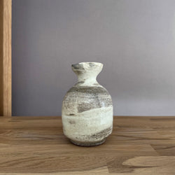 Hakeme Tokkuri Sake Pouring Vessel | Handmade Shigaraki Ware