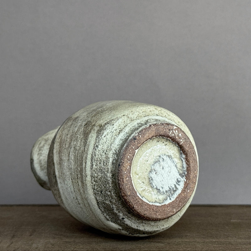 Hakeme Tokkuri Sake Pouring Vessel | Handmade Shigaraki Ware