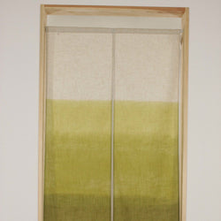 Hand-Dyed Green Gradient Noren