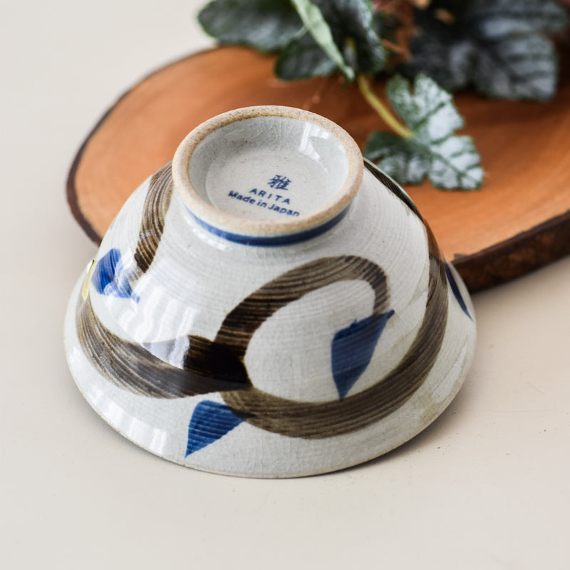 Hand-painted Arita Rice Bowl  |  Arabesque
