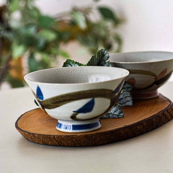 Hand-painted Arita Rice Bowl  |  Arabesque