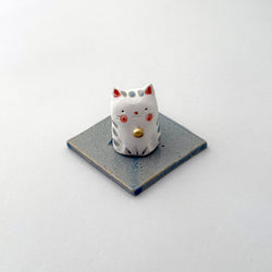 Handmade Cat & Dish Incense Stand