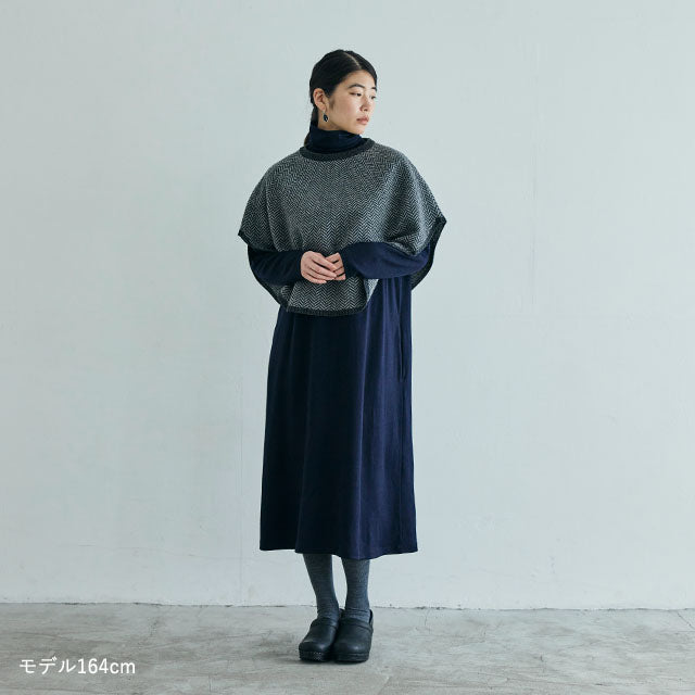 Herringbone Layering Poncho Cape | NAKAGAWA MASASHICHI SHOTEN
