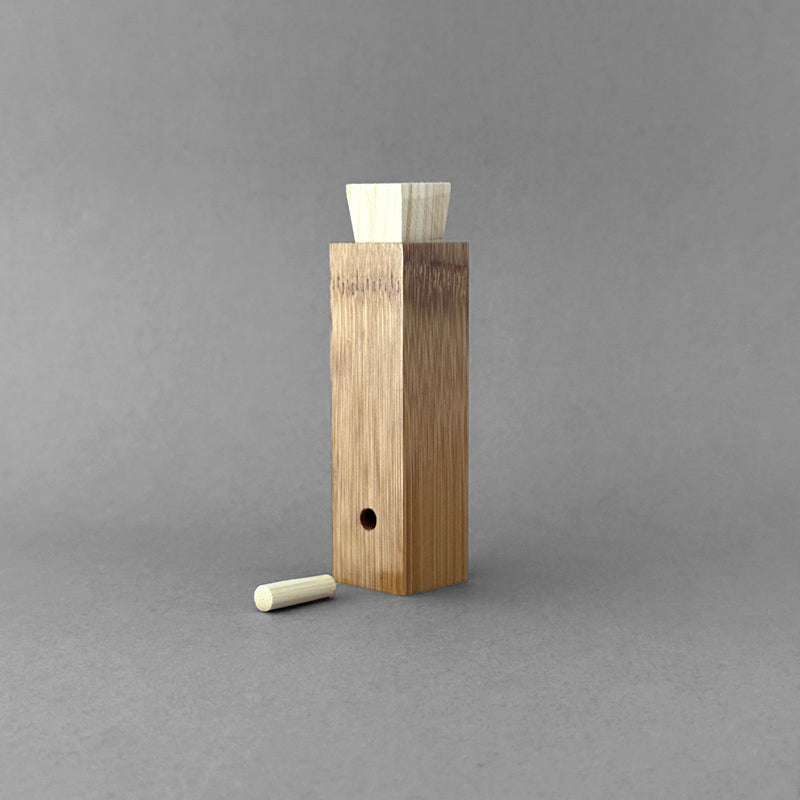 cylindrical condiment container | bamboo work