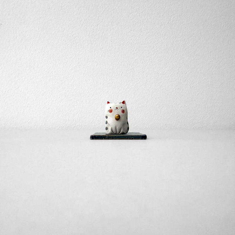 Handmade Cat & Dish Incense Stand