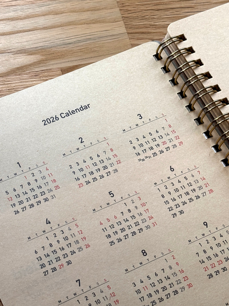 2026 Kleid Kraft Work Diary B6