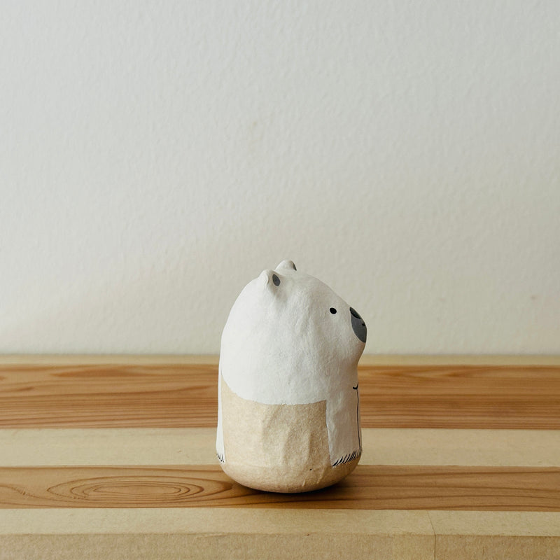 Coshell Polar Bear Papier-mache Tumbling Doll |COSHELL – ZAKKAsine