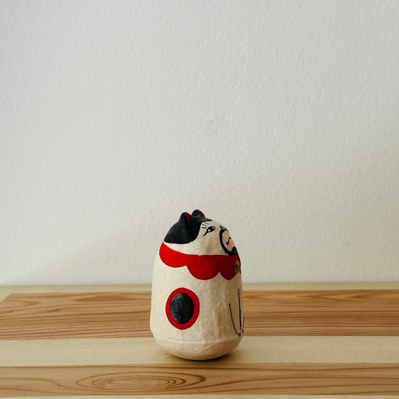 Whiskers Cat Papier-mache Tumbling Doll ｜COSHELL