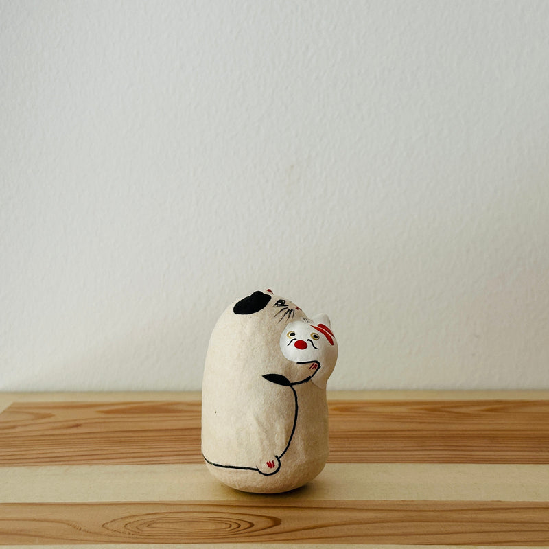 Carp Cat Papier-mache Tumbling Doll ｜COSHELL