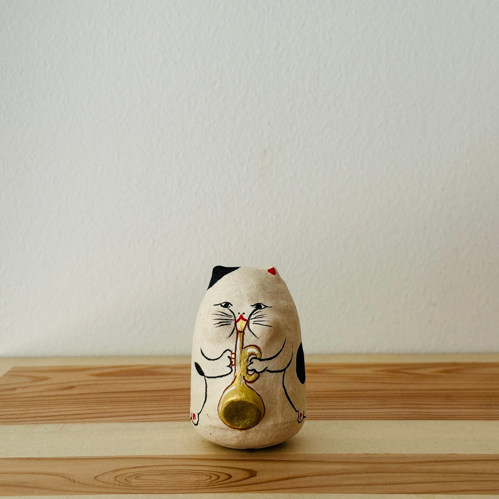 Cat Papier-mache Tumbling Doll ｜COSHELL – ZAKKAsine