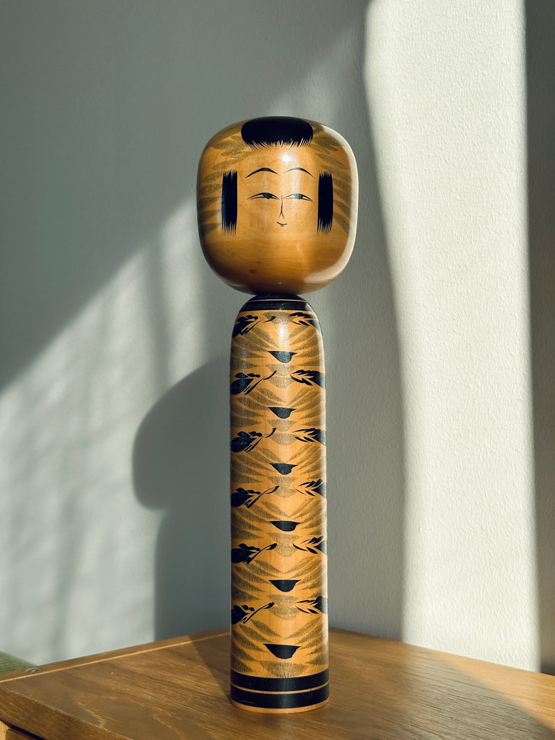 Vintage Monochrome Kokeshi #2422