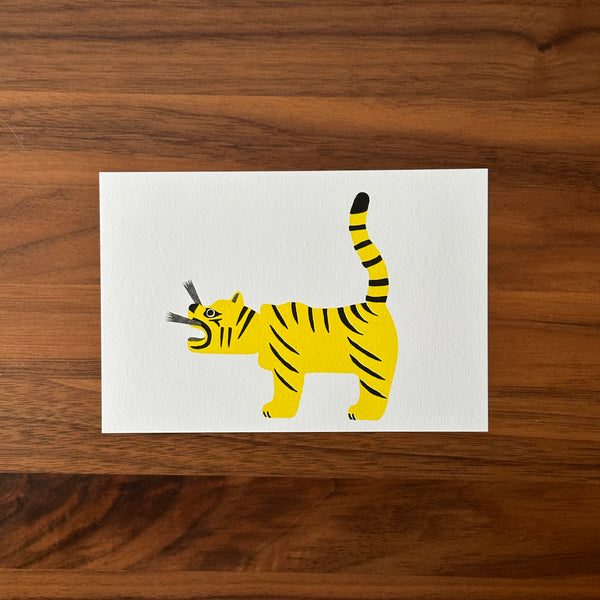 Tiger Postcard | Japanese Folk Toy