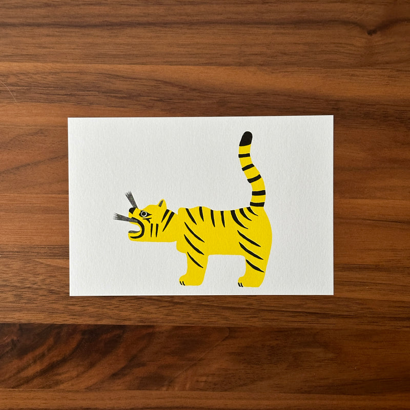 Tiger Postcard | Japanese Folk Toy