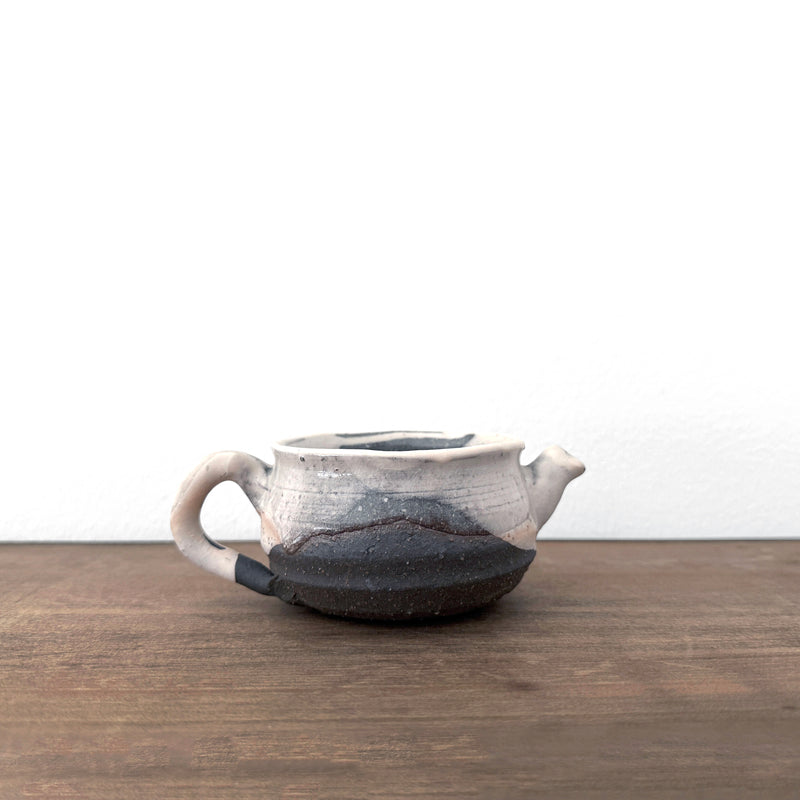 Thin Ice Crackle Glaze pouring Bowl | Handmade Shigaraki Ware