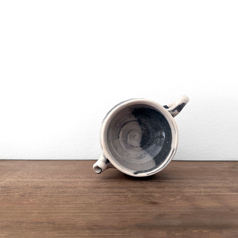 Thin Ice Crackle Glaze pouring Bowl | Handmade Shigaraki Ware