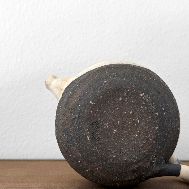 Thin Ice Crackle Glaze pouring Bowl | Handmade Shigaraki Ware