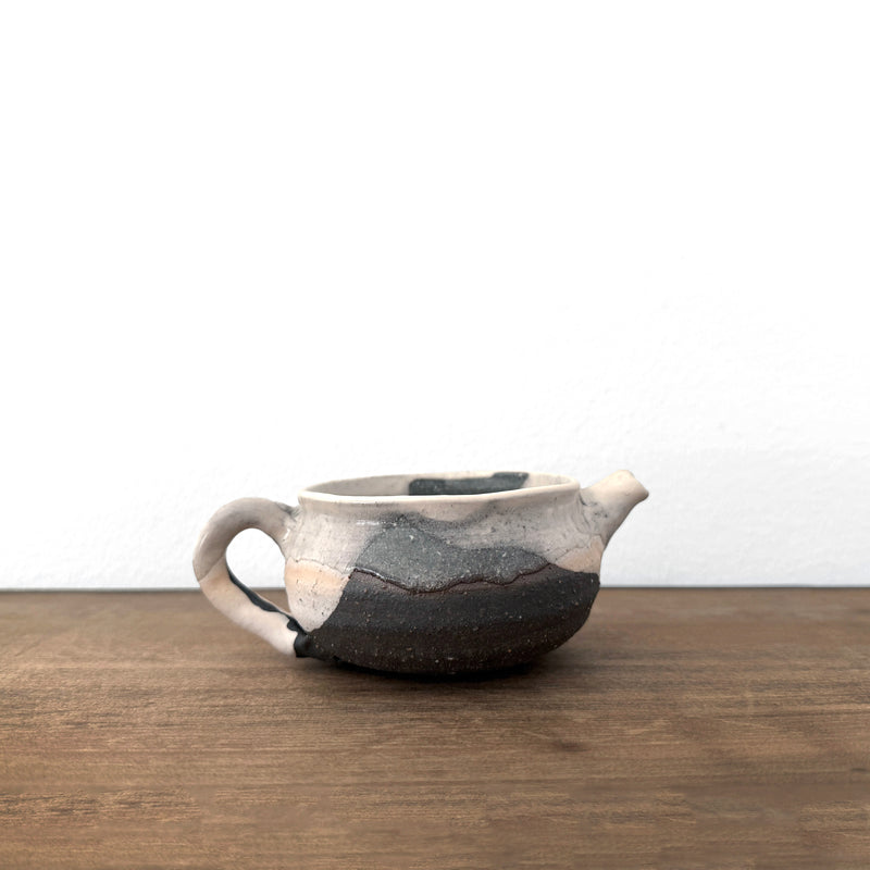 Thin Ice Crackle Glaze pouring Bowl | Handmade Shigaraki Ware