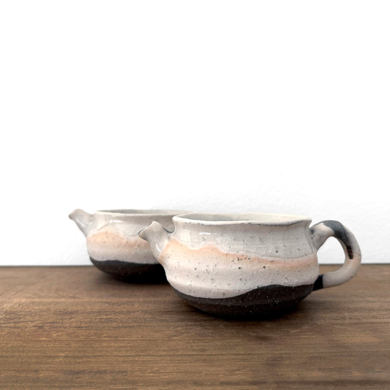 Thin Ice Crackle Glaze pouring Bowl | Handmade Shigaraki Ware
