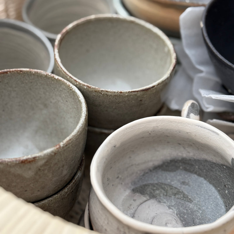 Thin Ice Crackle Glaze pouring Bowl | Handmade Shigaraki Ware