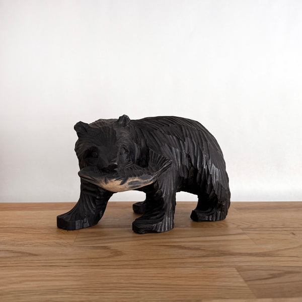 Ainu Bear with Salmon | Japanese Vintage
