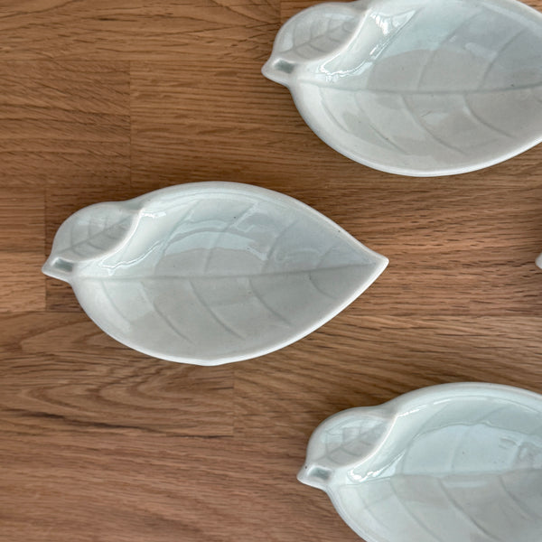 Leaf-shaped Porcelain Dish | Japanese Vintage
