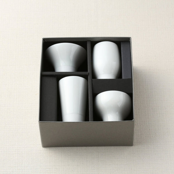 Ikken Sakazuki (Large) – Set of 4 Sake Cups in Gift Box