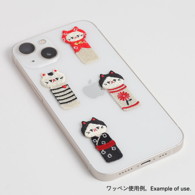 Patch | Cat Black Kokeshi by marucoro chan