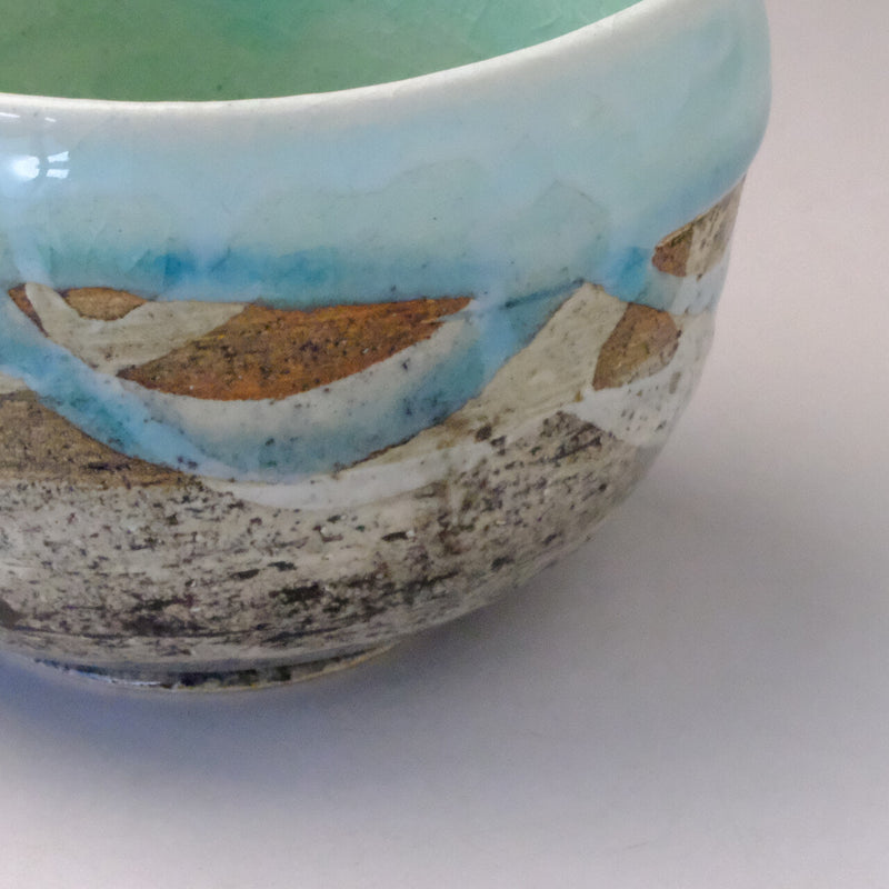 Matcha bowl with spout | Blue
