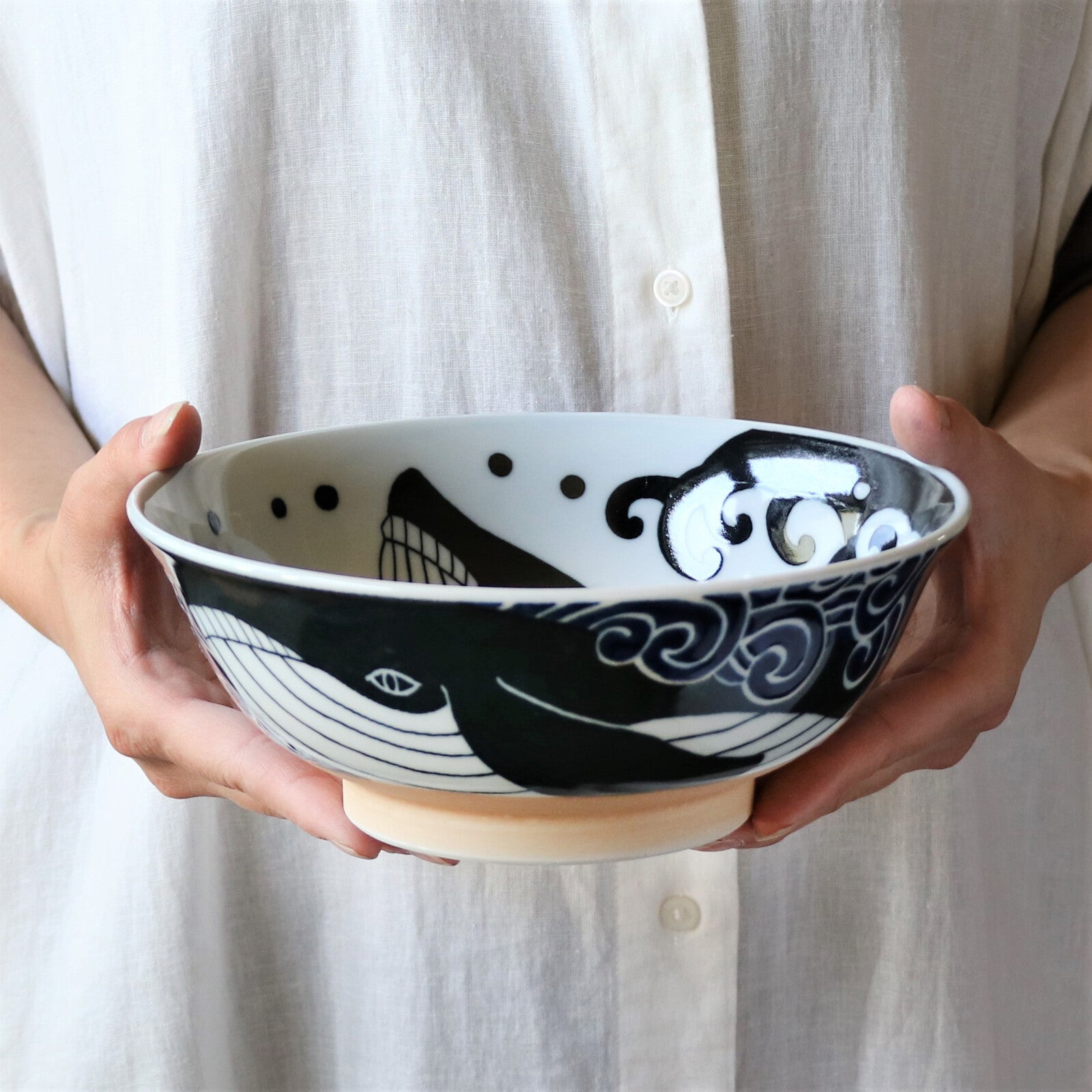 Minoyaki Kujira whale (20.7cm) Ramen Bowl – ZAKKAsine