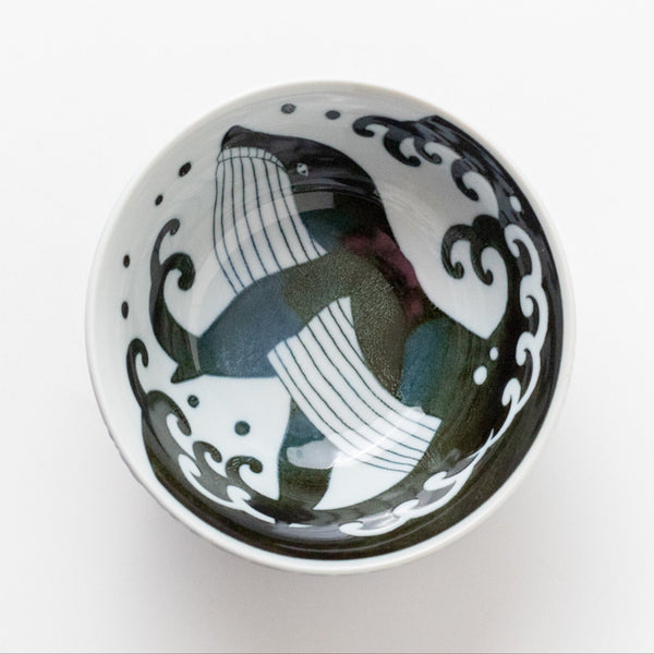 Minoyaki Kujira whale Donburi Bowl 15cm