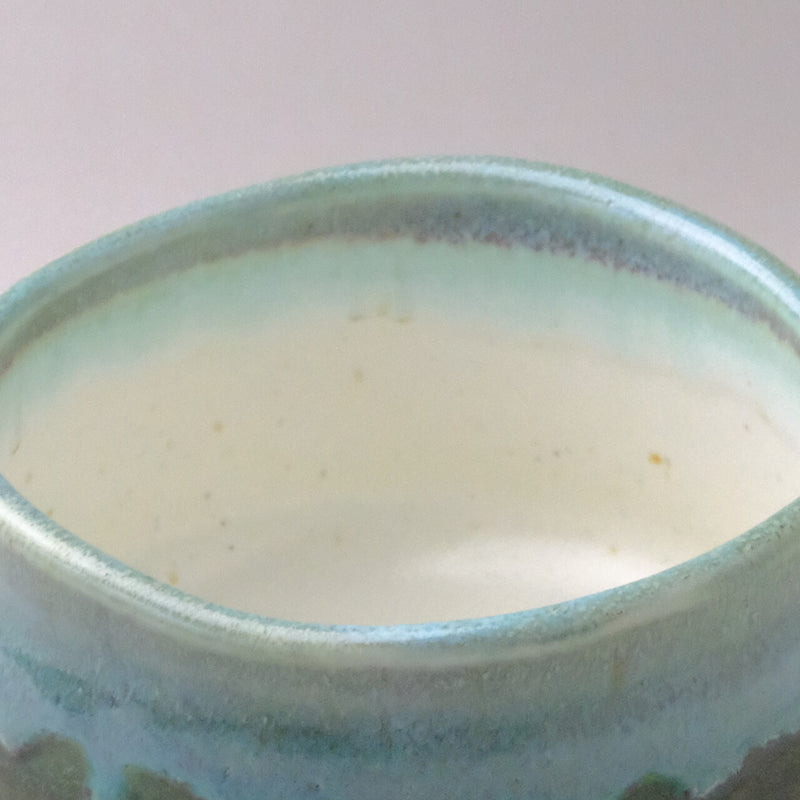 Minoyaki  Matcha Bowl | Blue/Green 