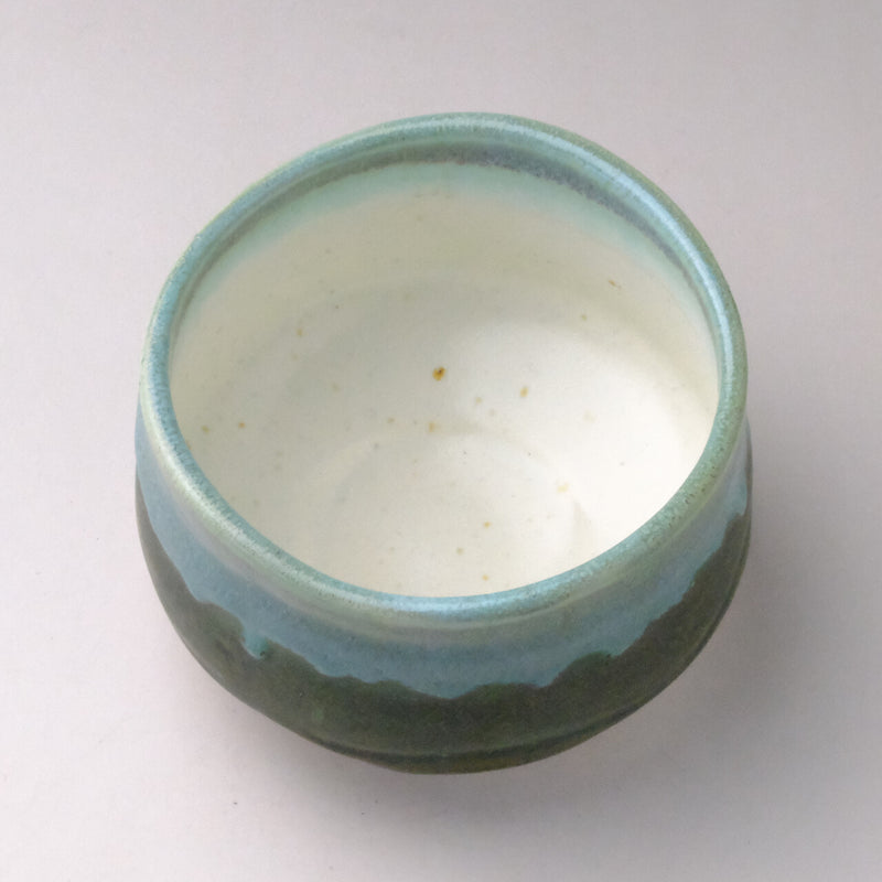 Minoyaki  Matcha Bowl | Blue/Green